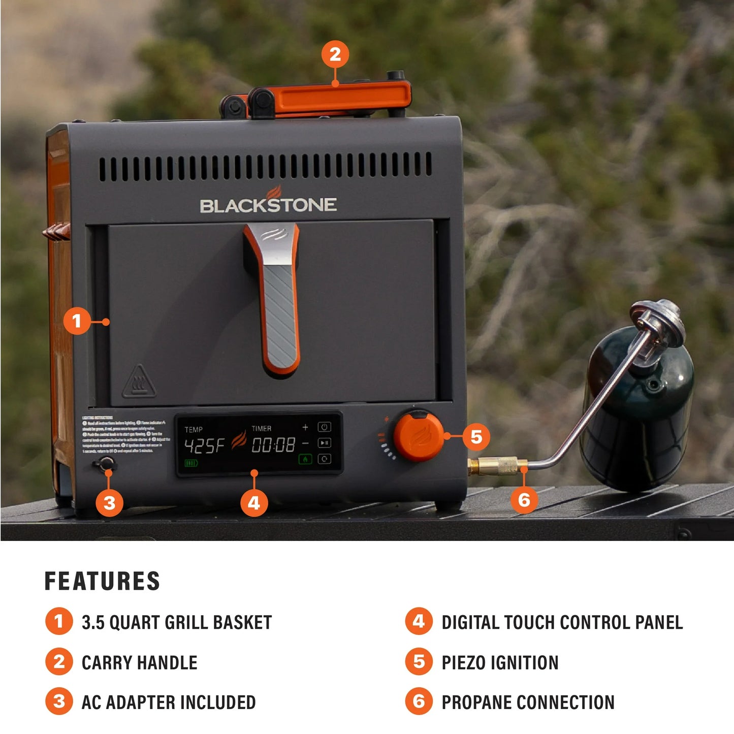 Blackstone Adventure Ready Portable Propane Air Fryer