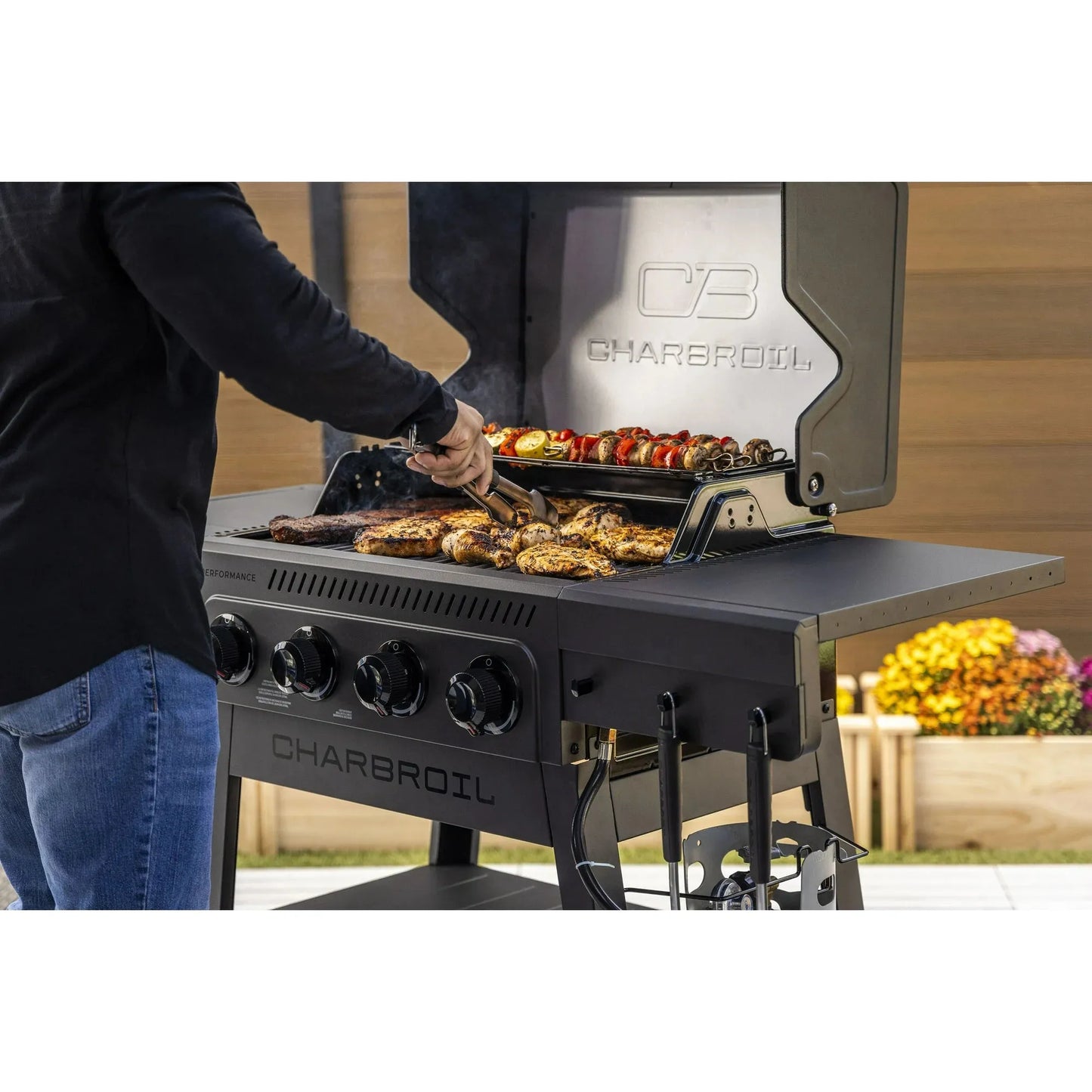 Charbroil Performance Series FlavorMax 4-Burner Gas Grill with Side Burner