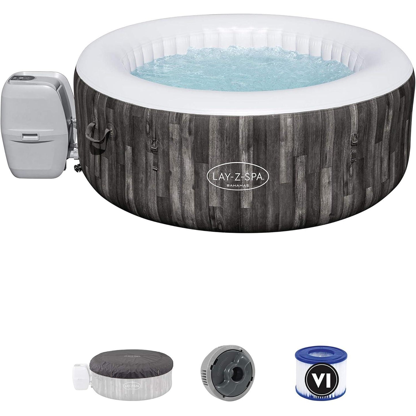 Coleman 90455 SaluSpa Bahamas 71-Inch x 26-Inch 4 Person Outdoor Portable Hot Tub Spa