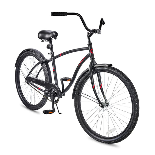 Concord 26" Pacifica Cruiser Bicycle, Fits Riders 5'2" - 5'10"+, Adult, Unisex, Matte Black