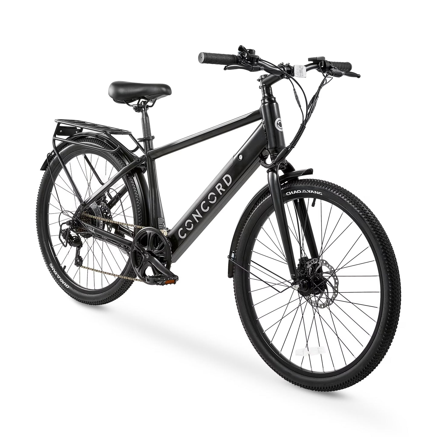 Concord Commutr 26'' Electric Bike, 350W Motor, Class 2, Black, Fits Riders 5'2"-5'10