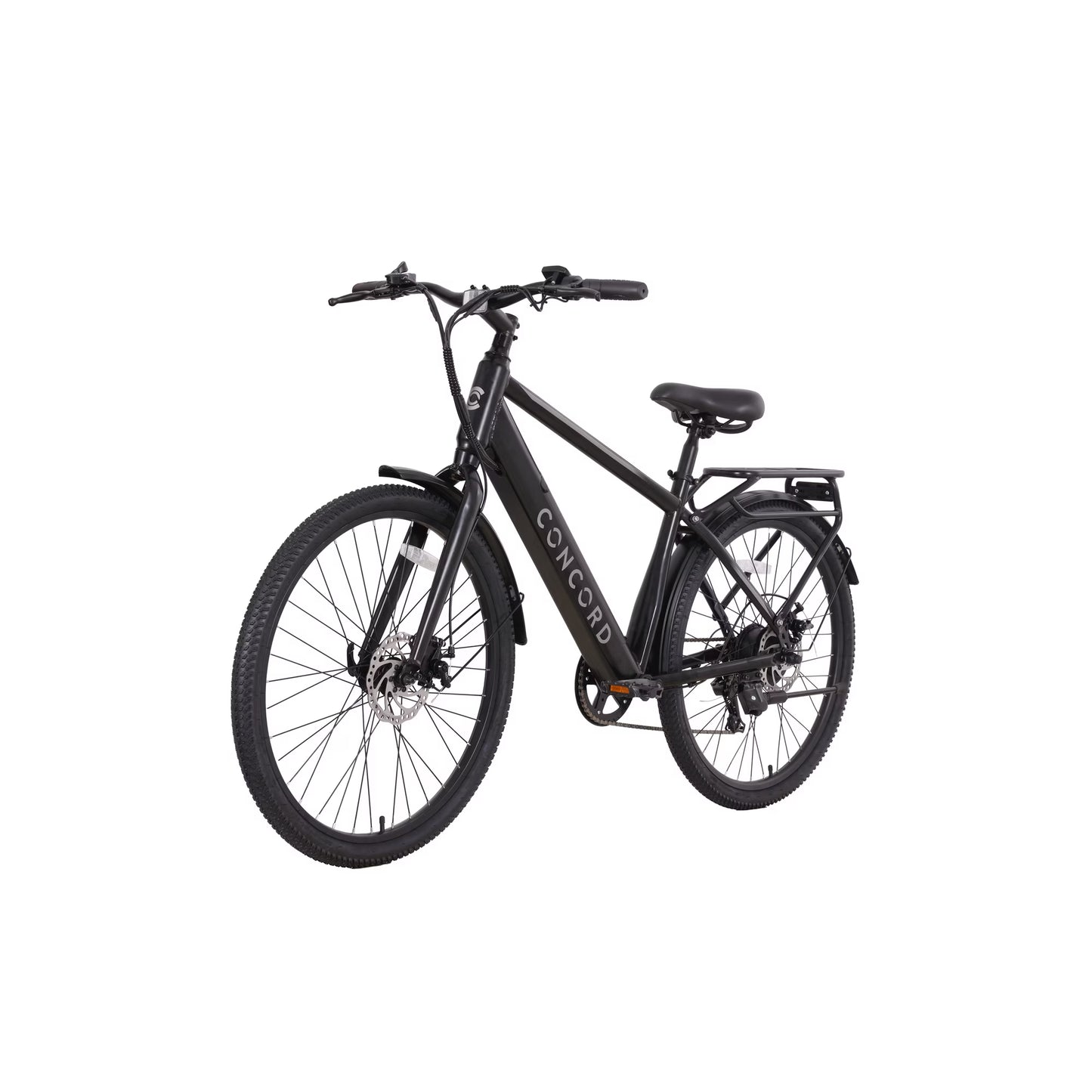 Concord Commutr 26'' Electric Bike, 350W Motor, Class 2, Black, Fits Riders 5'2"-5'10