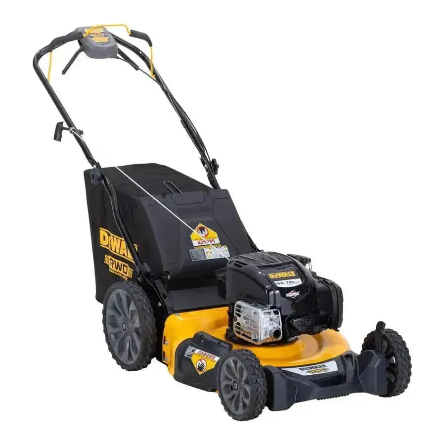 DEWALT 21 in. 163cc Gas Engine Rear Wheel Drive 3-in-1 Self Propelled Walk Behind Lawn Mower