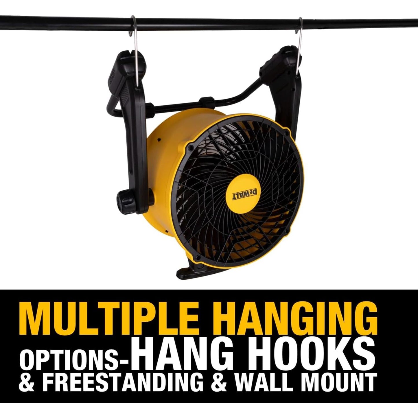 DeWalt 16" 3-Speed Benchtop and Hanging Drum Fan