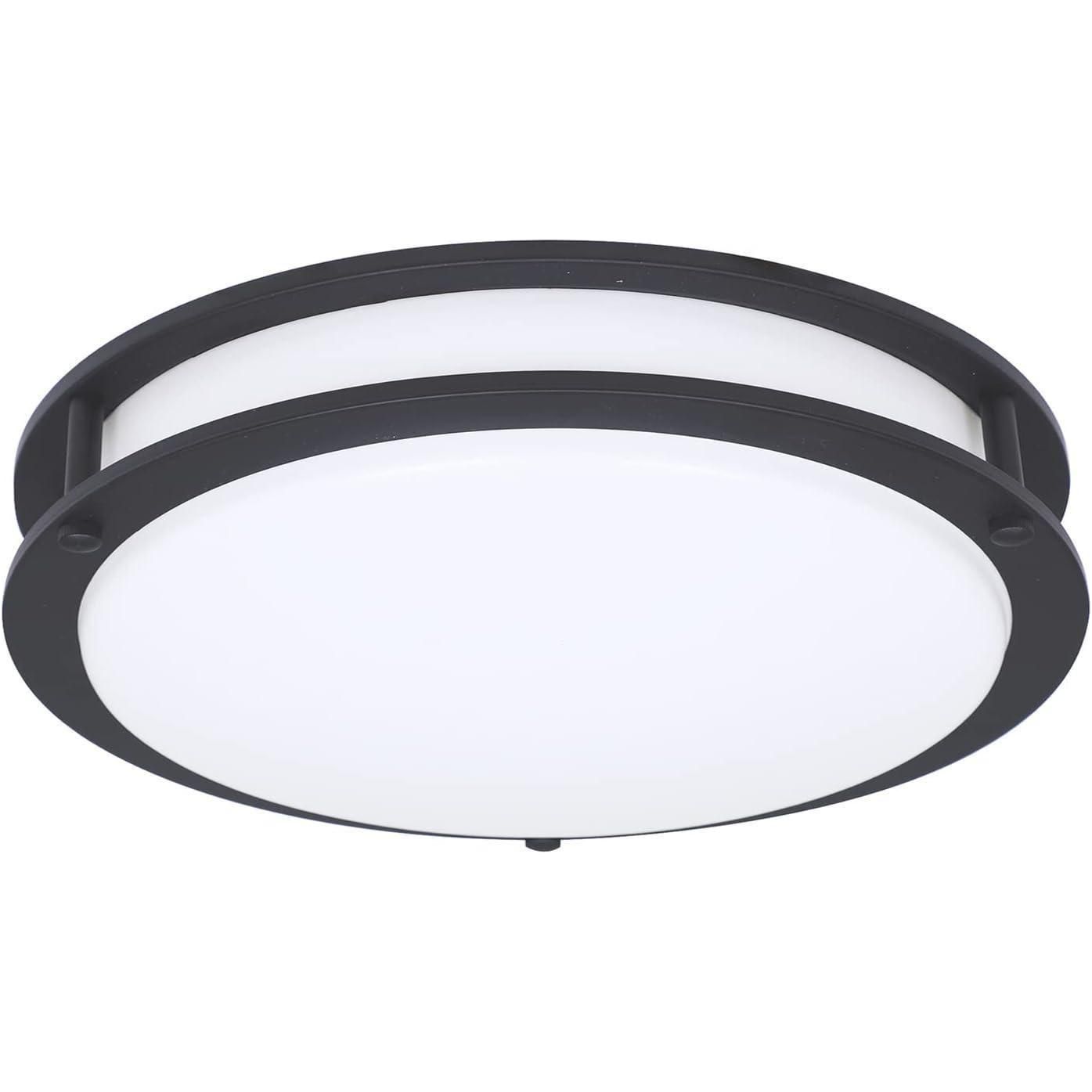 Designers Fountain Flush Mount Ceiling Light, 14 Inch Round LED DC Lighting