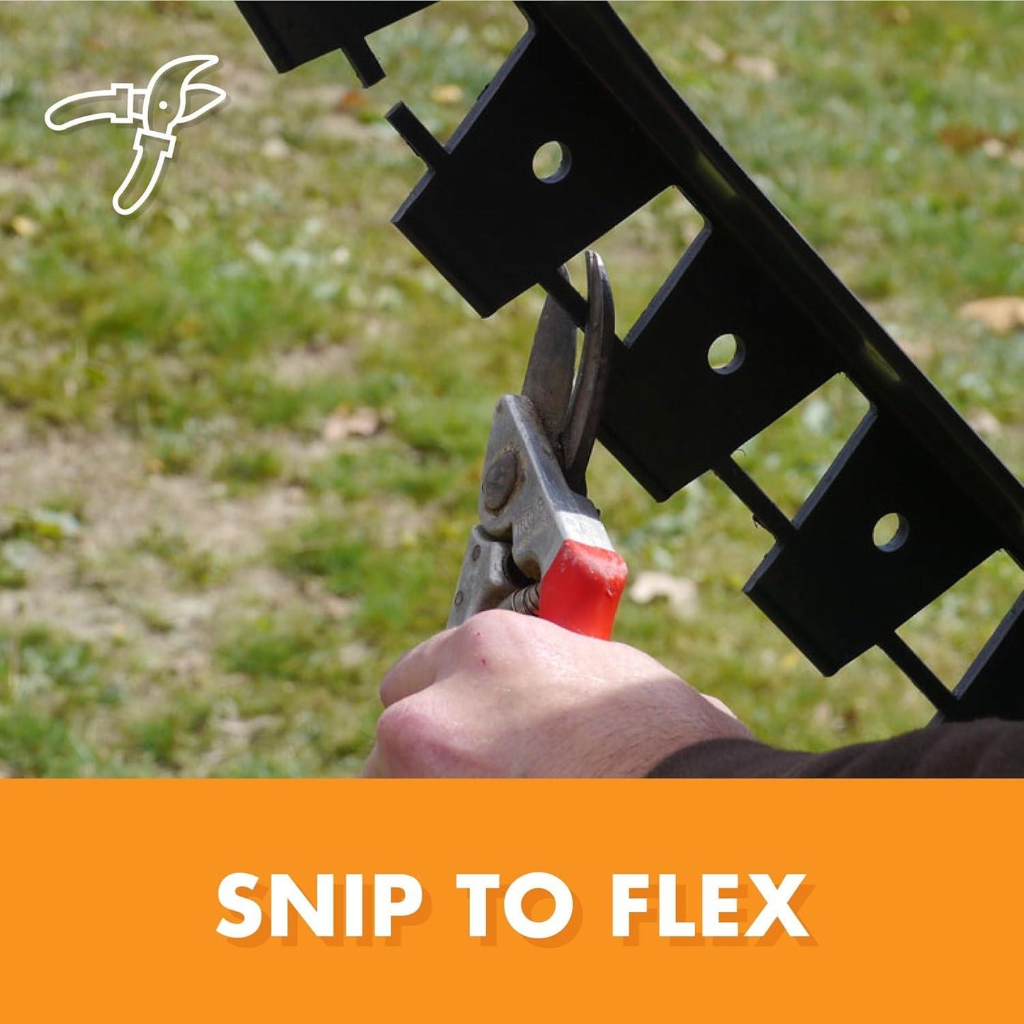 EasyFlex Snip-to-Flex Paver Edging, 60-Feet, Black