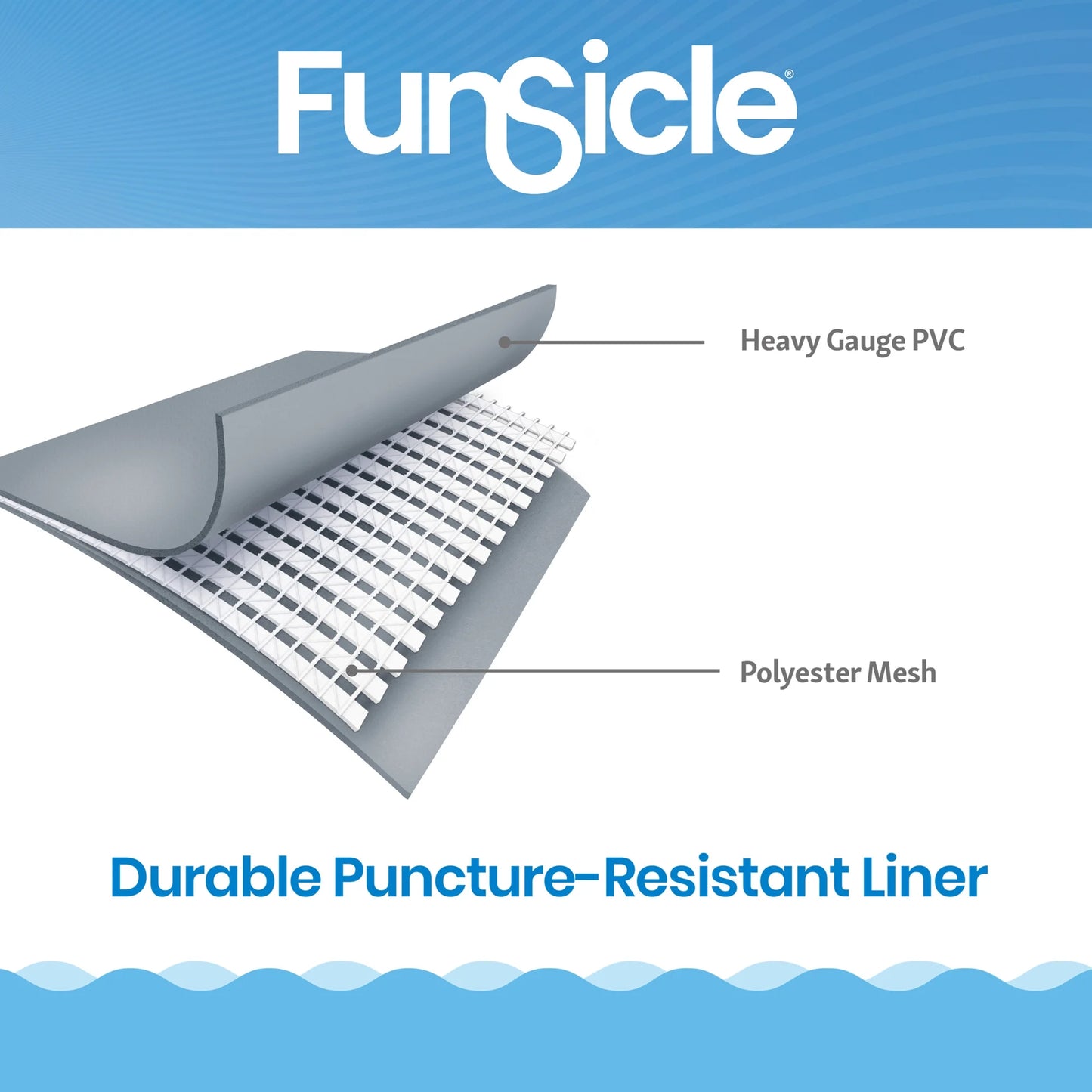 Funsicle 15ft Oasis Above Ground Metal Frame Swimming Pool