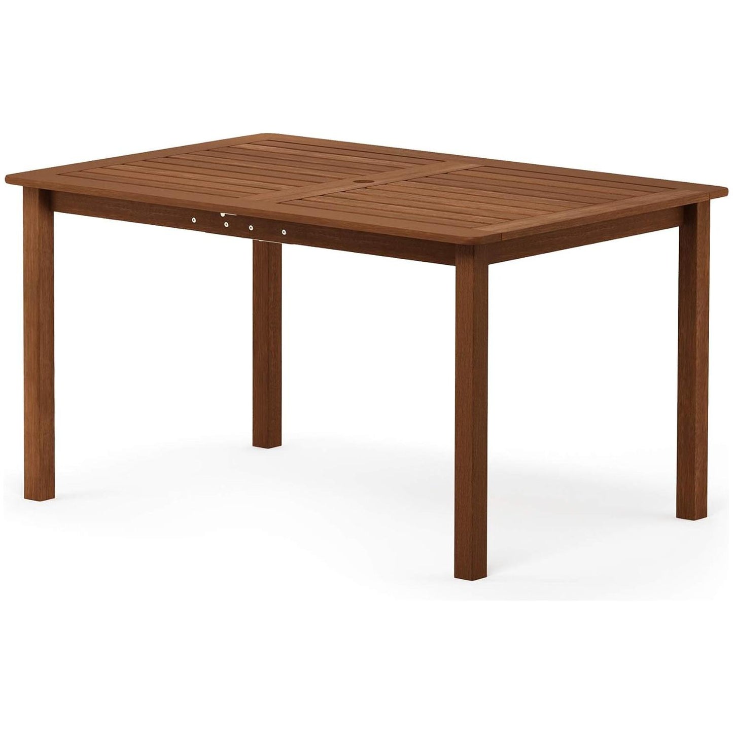 Furinno Tioman Outdoor Dining Table, Natural 35.5"D x 59.0"W x 29.0"H