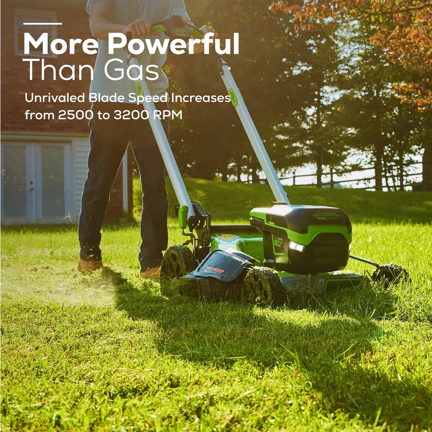 Greenworks 60V 21" Cordless Brushless Lawn Mower with 5.0Ah Battery & Charger 2531602