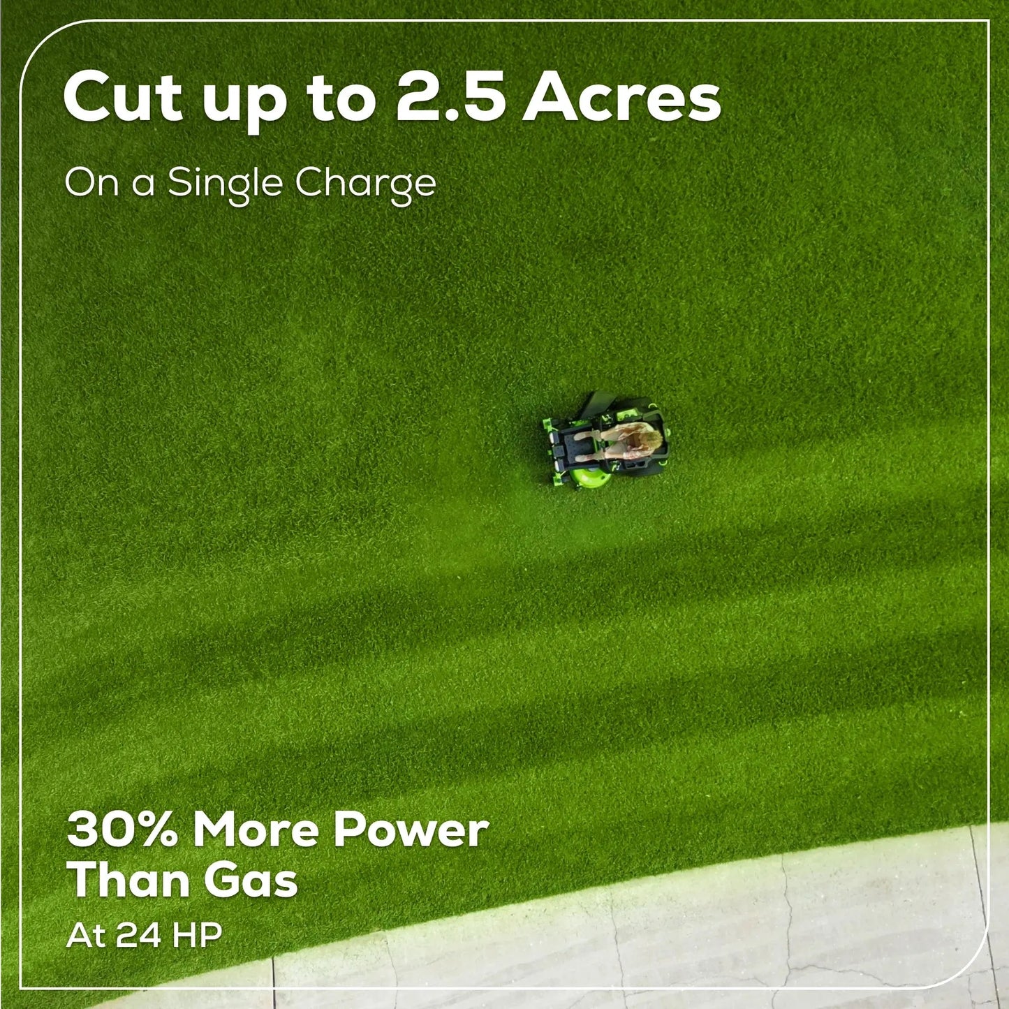 Greenworks 60V 42” Cordless Battery Crossover-Z Zero Turn Riding Lawn Mower