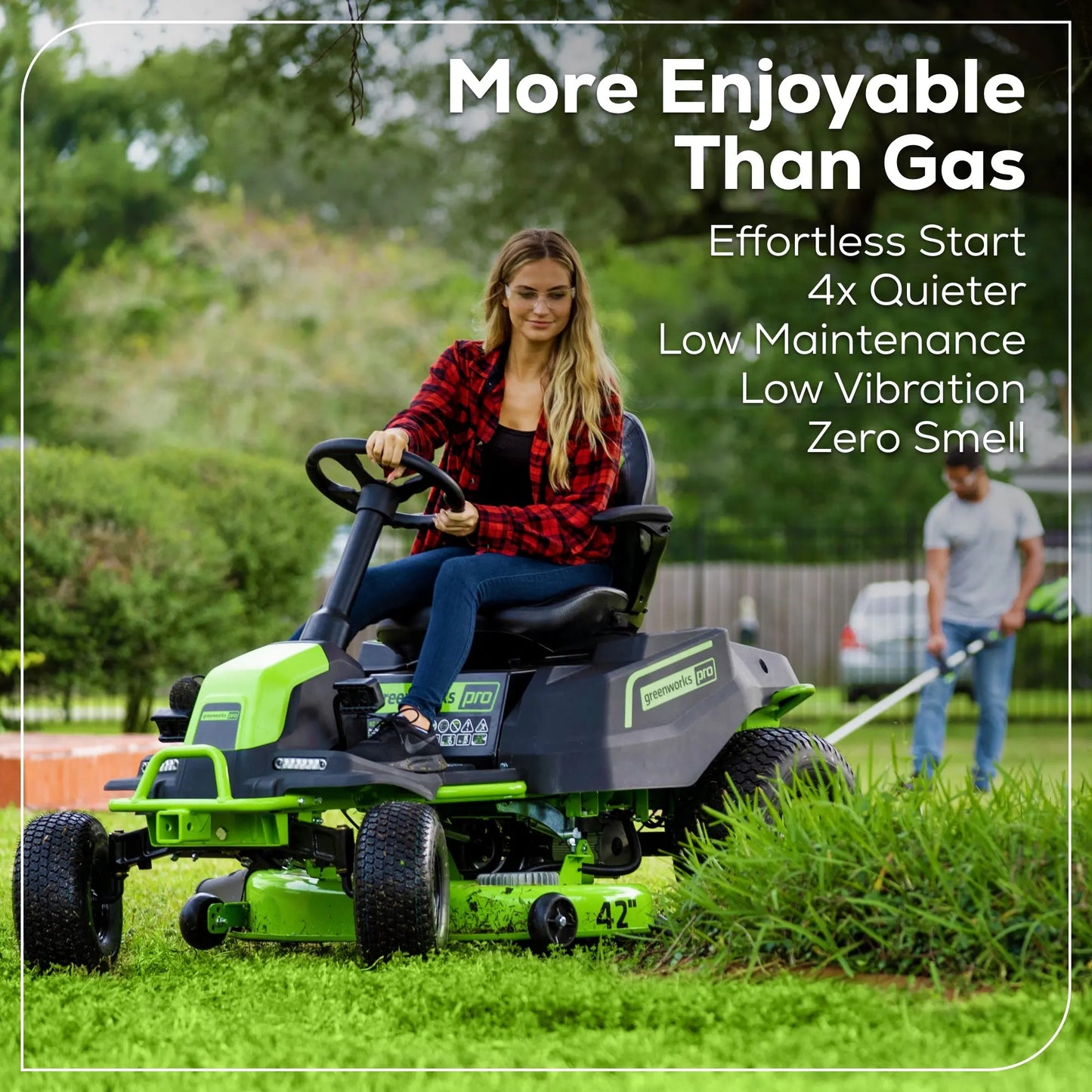 60V 42" Cordless Battery CrossoverT Riding Lawn Mower