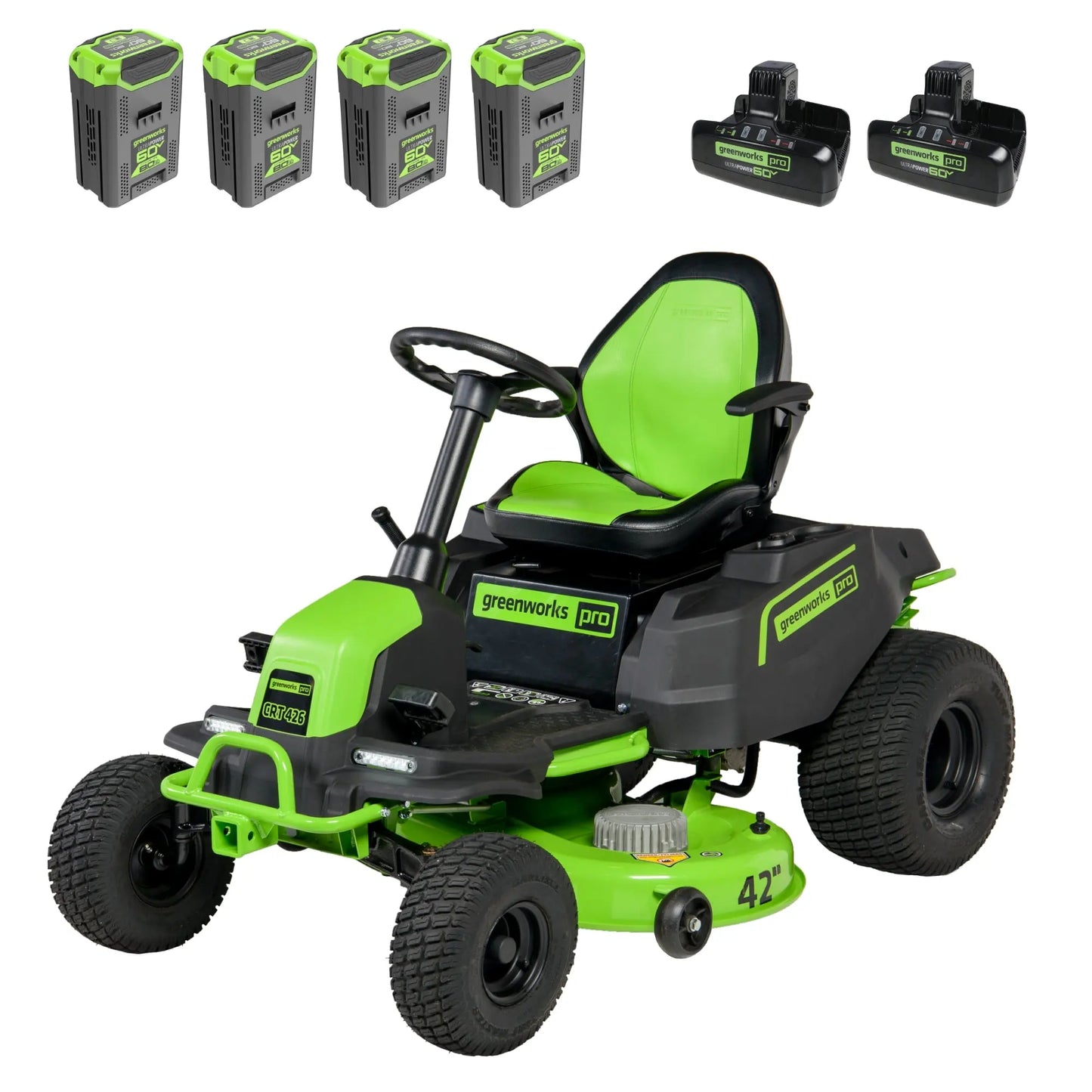 60V 42" Cordless Battery CrossoverT Riding Lawn Mower
