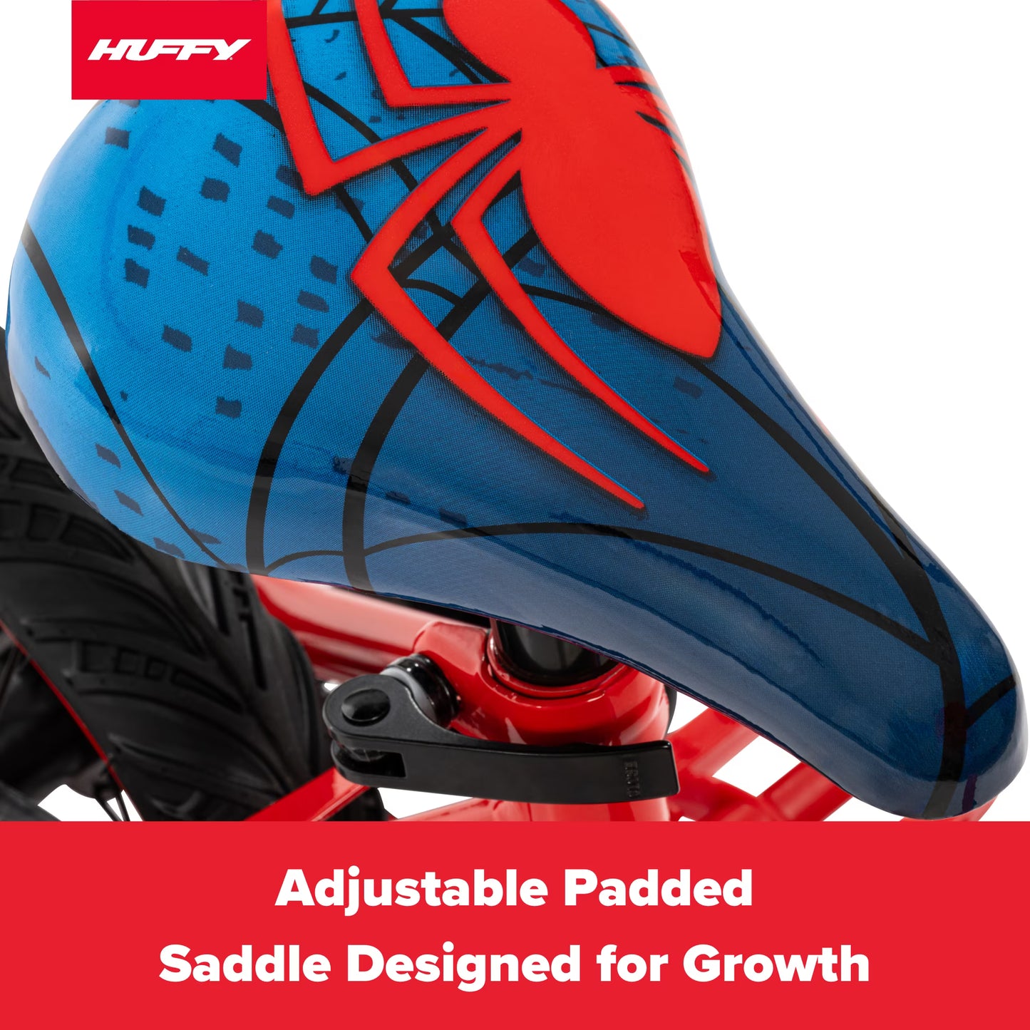 Huffy 12" Marvel Spider-Man Kids' Bike, Fits Riders 37" - 42", Red, Youth, Boy's