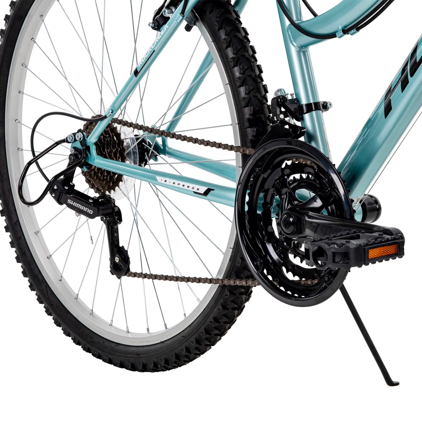 Huffy 26" Rock Creek Mountain Bike, Fits Riders 60"+, Teal, Adult, Women's