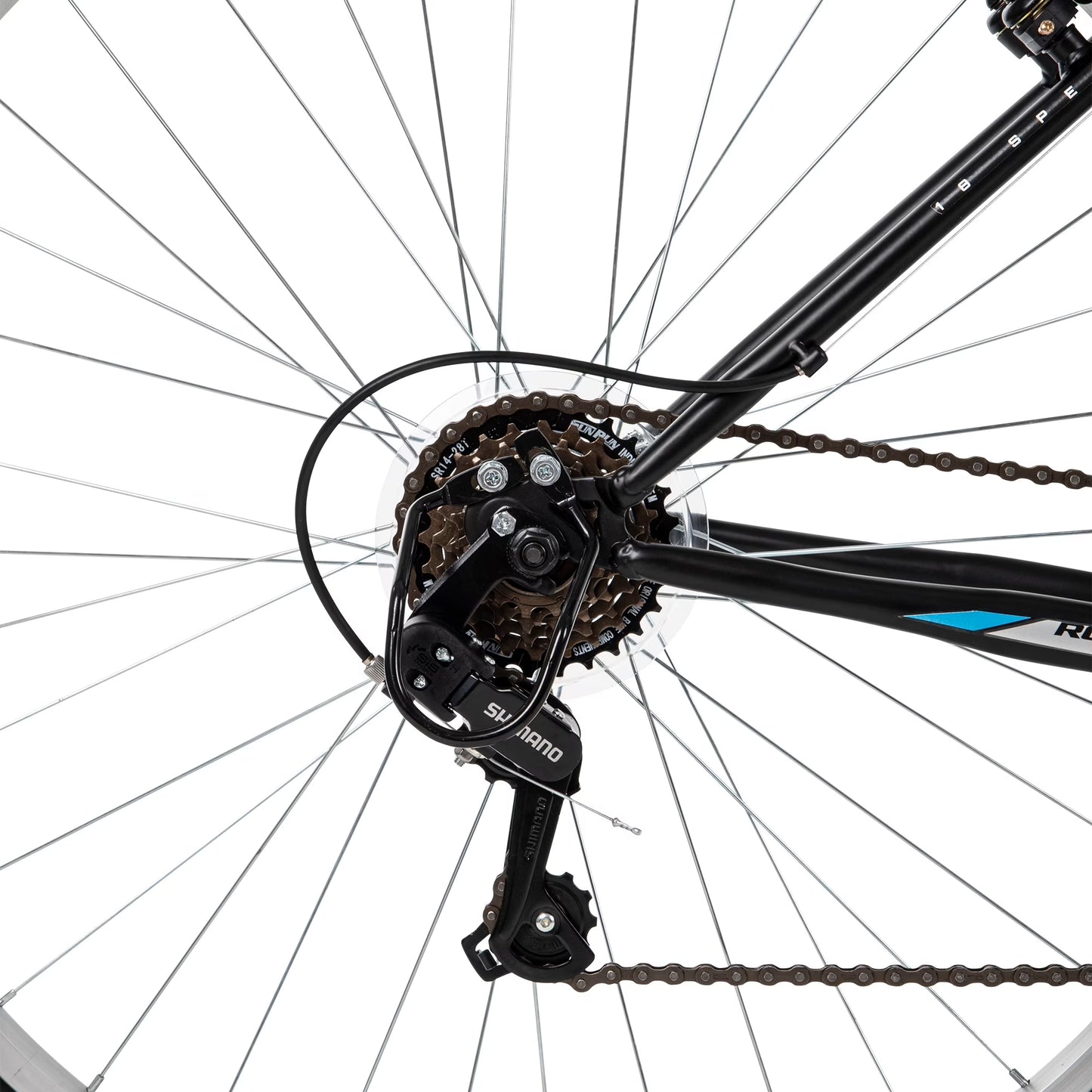 Huffy 29" Rock Creek Mountain Bike, Fits Riders 60”+, Matte Black, Adult, Men's