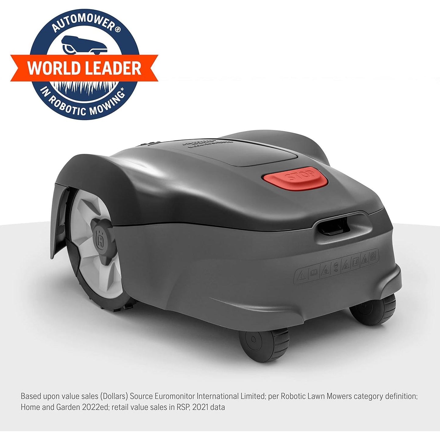 Husqvarna Automower 115H 4G Robotic Lawn Mower with Patented Guidance System, Automatic Lawn Mower with Self Installation and Ultra-Quiet Smart Mowing Technology for Small to Medium Yards (0.4 Acre)