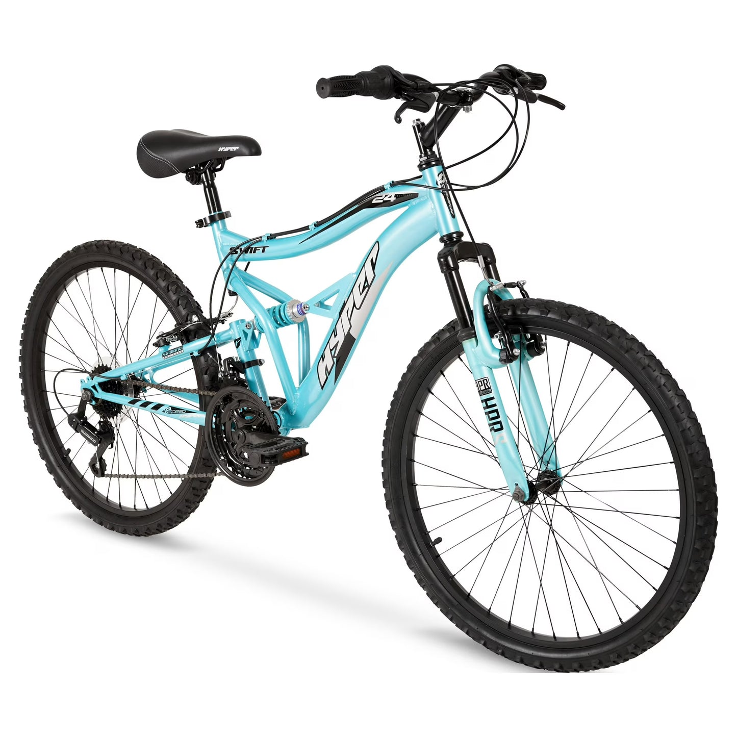 Hyper Bicycles 24" Girl's Swift Mountain Bike. Children Ages 10-14, Blue