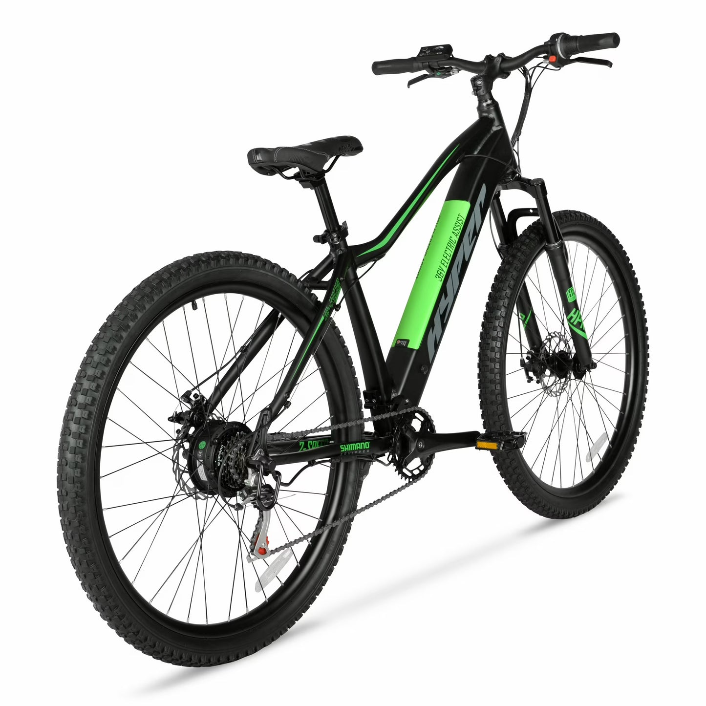 Hyper Bicycles 29" 36V Class 2 Electric Mountain Bike, 350W Motor, Adult Ages 14+, Black