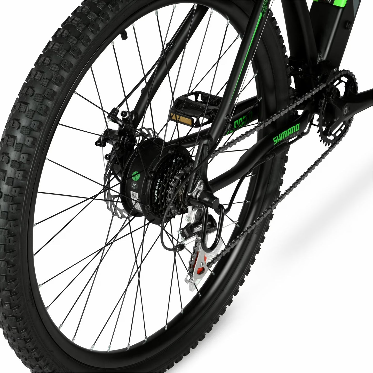 Hyper Bicycles 29" 36V Class 2 Electric Mountain Bike, 350W Motor, Adult Ages 14+, Black