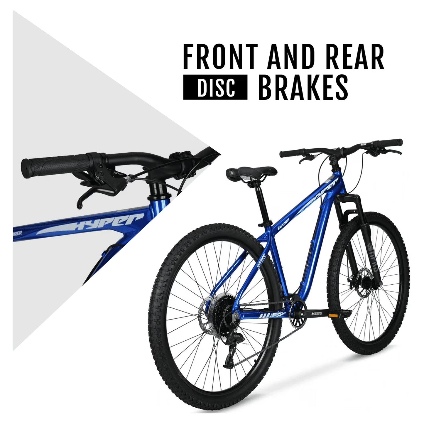 Hyper Bicycles 29" Men's Mountain Bike, Hard Tail, Adult Ages 14+, Blue