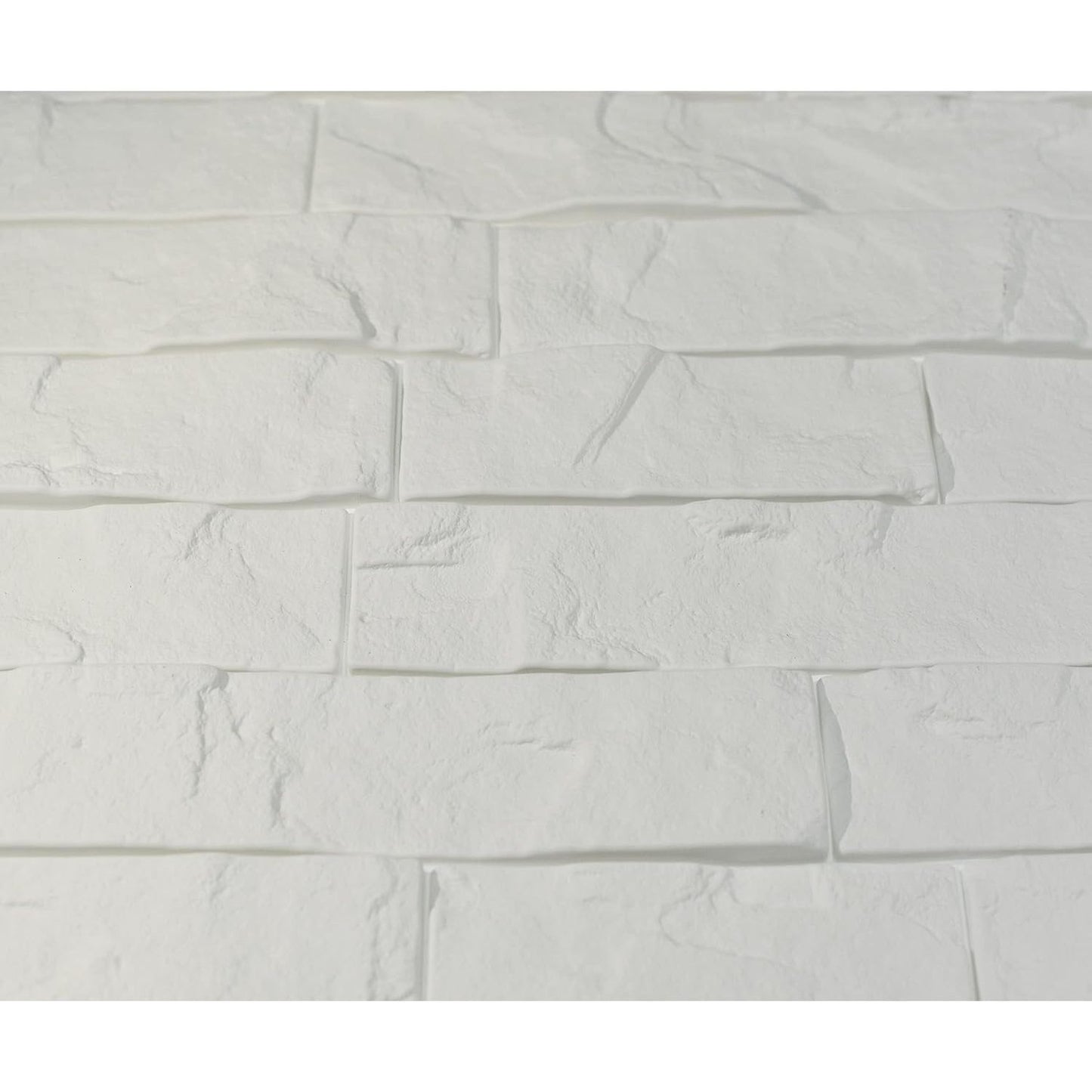 Innovera Décor Ledge Stone White 3D Wall Panel - 9 Pc