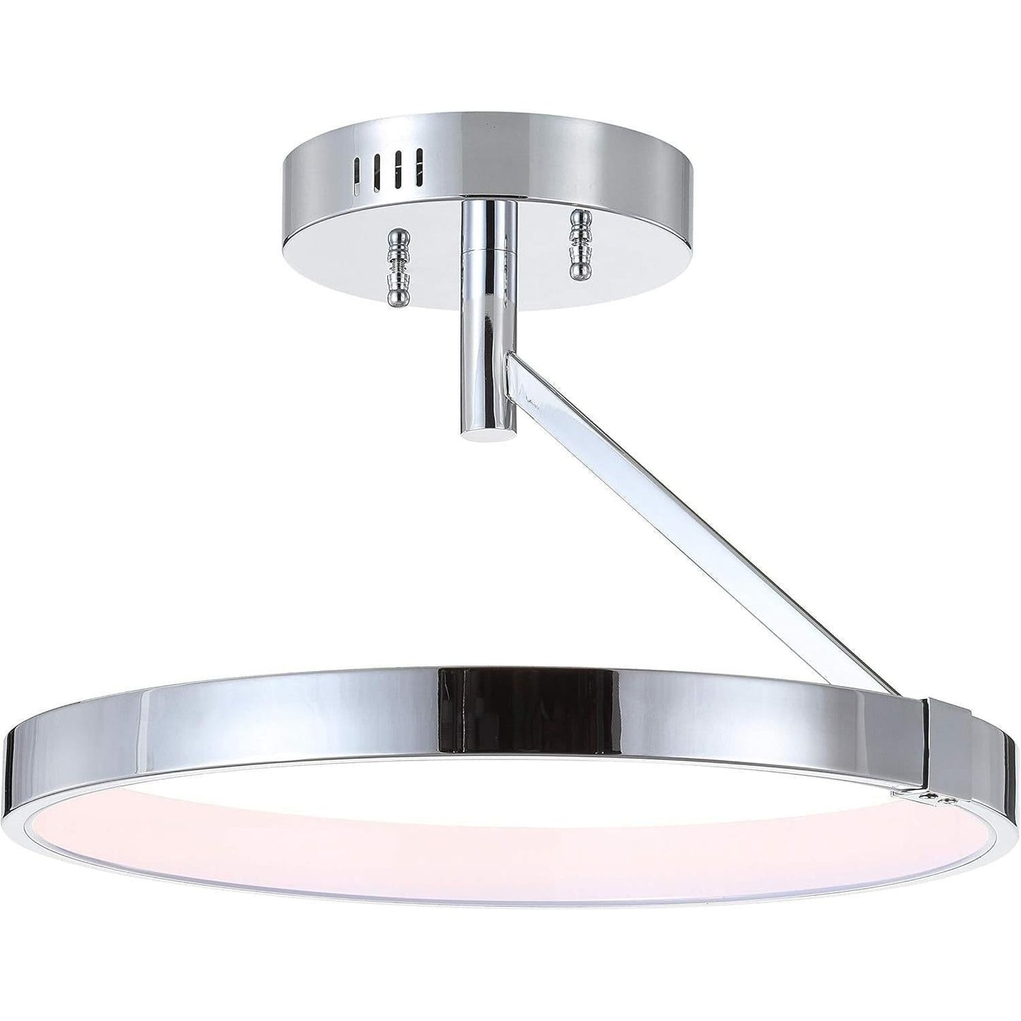 JONATHAN Y JYL7016A Owen 17.5" Dimmable Integrated LED Metal Semi-Flush Mount