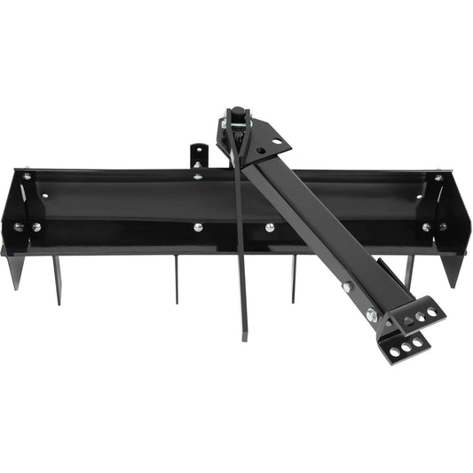 KUAFU 42" Box Scraper Compatible with Tractor Box Blade Hitch Tow Suitable for Construction Landscaping /Agriculture Powder Coated Steel Black