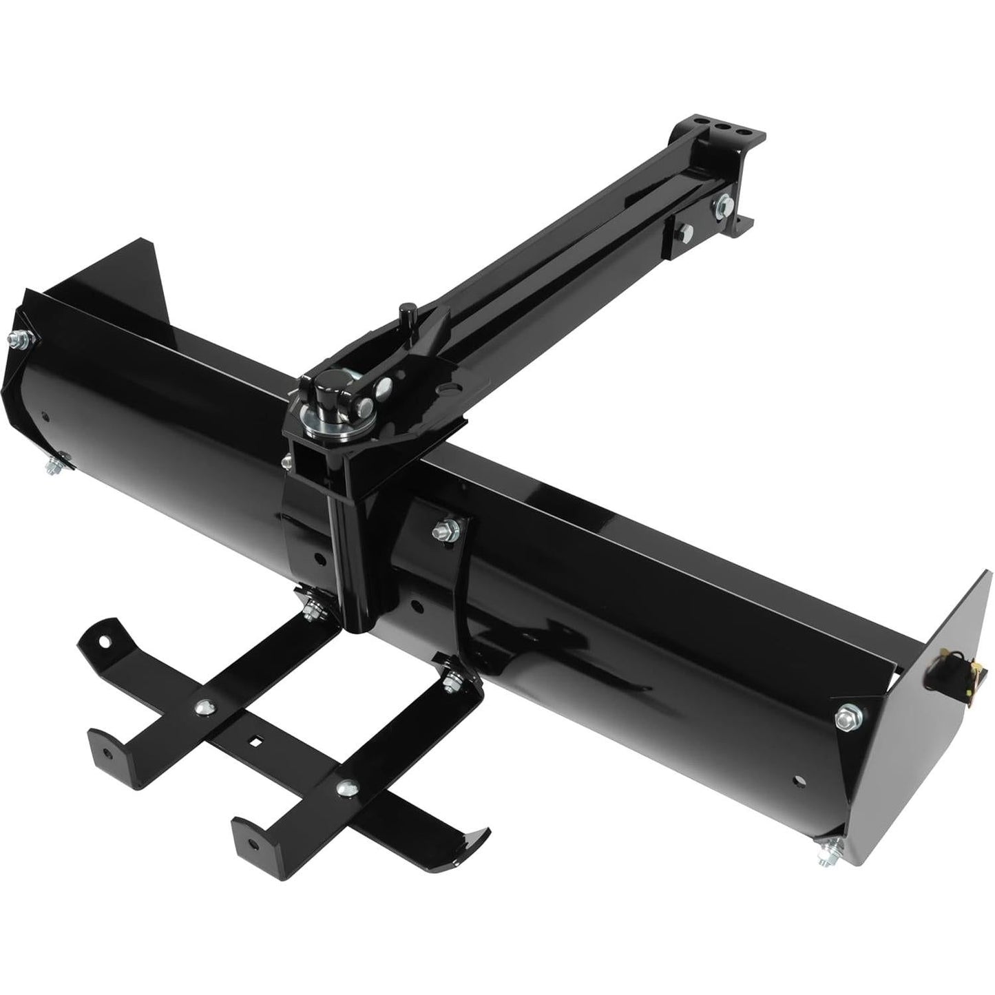 KUAFU 42" Box Scraper Compatible with Tractor Box Blade Hitch Tow Suitable for Construction Landscaping /Agriculture Powder Coated Steel Black