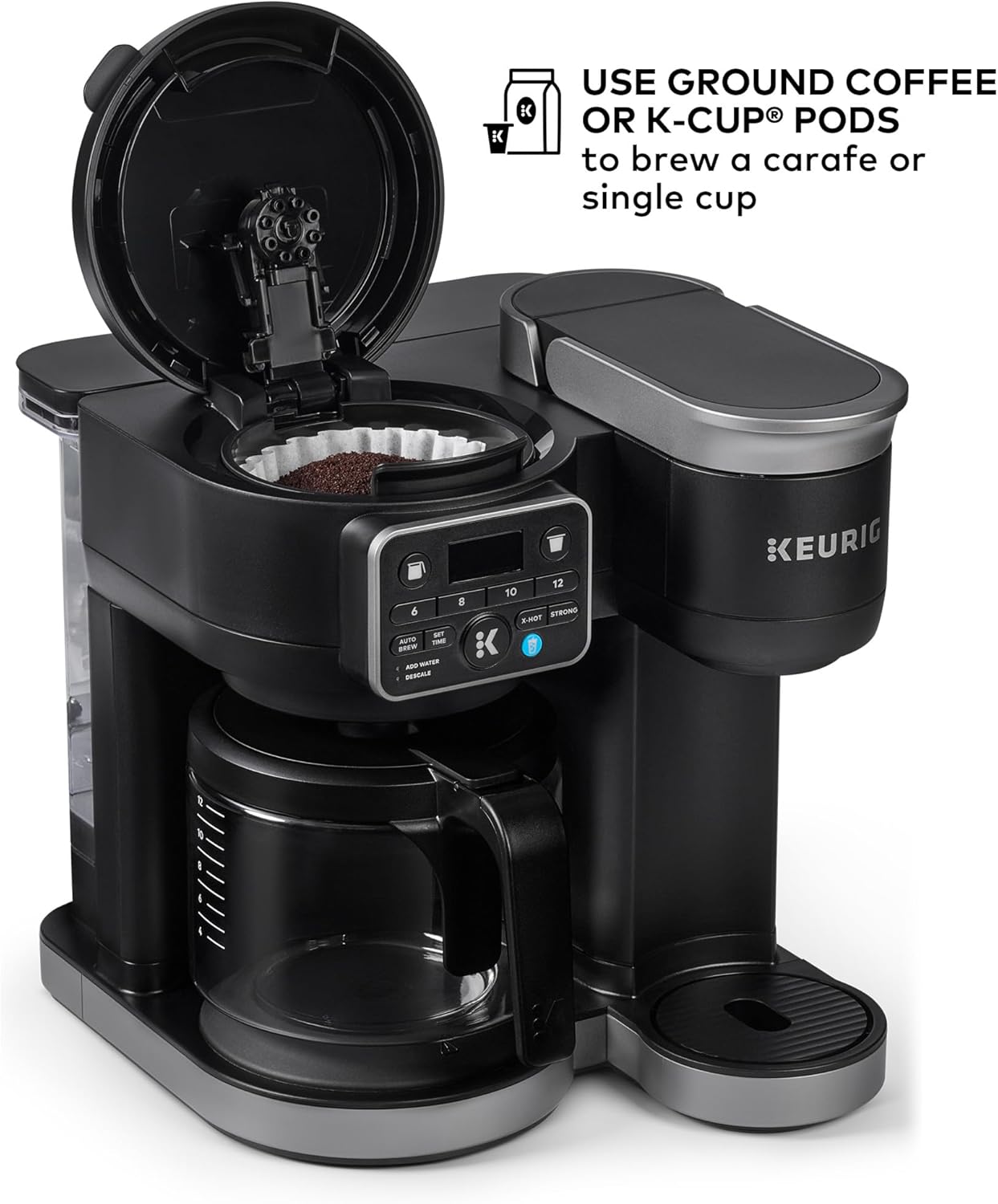 Keurig K-Duo Hot & Iced Single Serve & Carafe Coffee Maker, MultiStream Technology