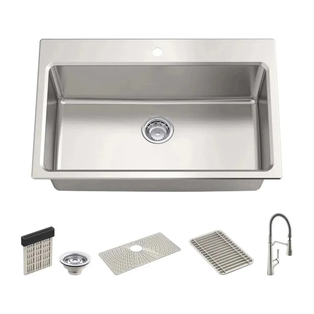 Kohler Pro-Function Kitchen Sink Kit - With Vibrant Stainless