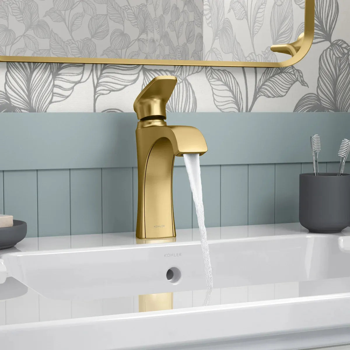 Kohler Tome Single-Handle Bathroom Faucet Gold