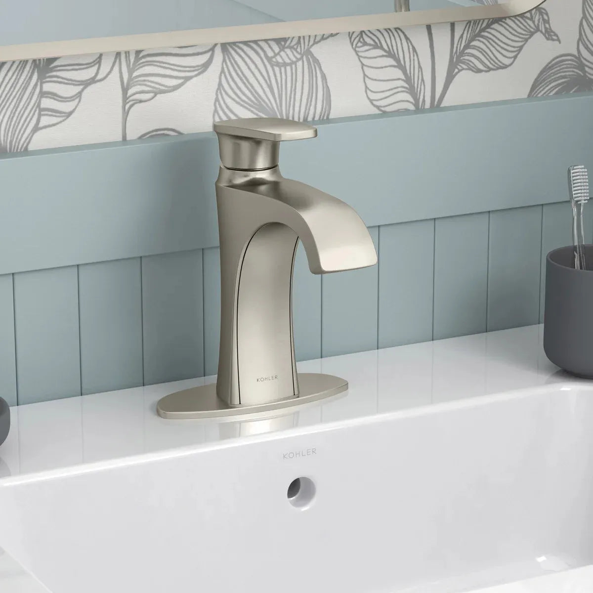 Kohler Tome Single-Handle Bathroom Faucet brushed nickel