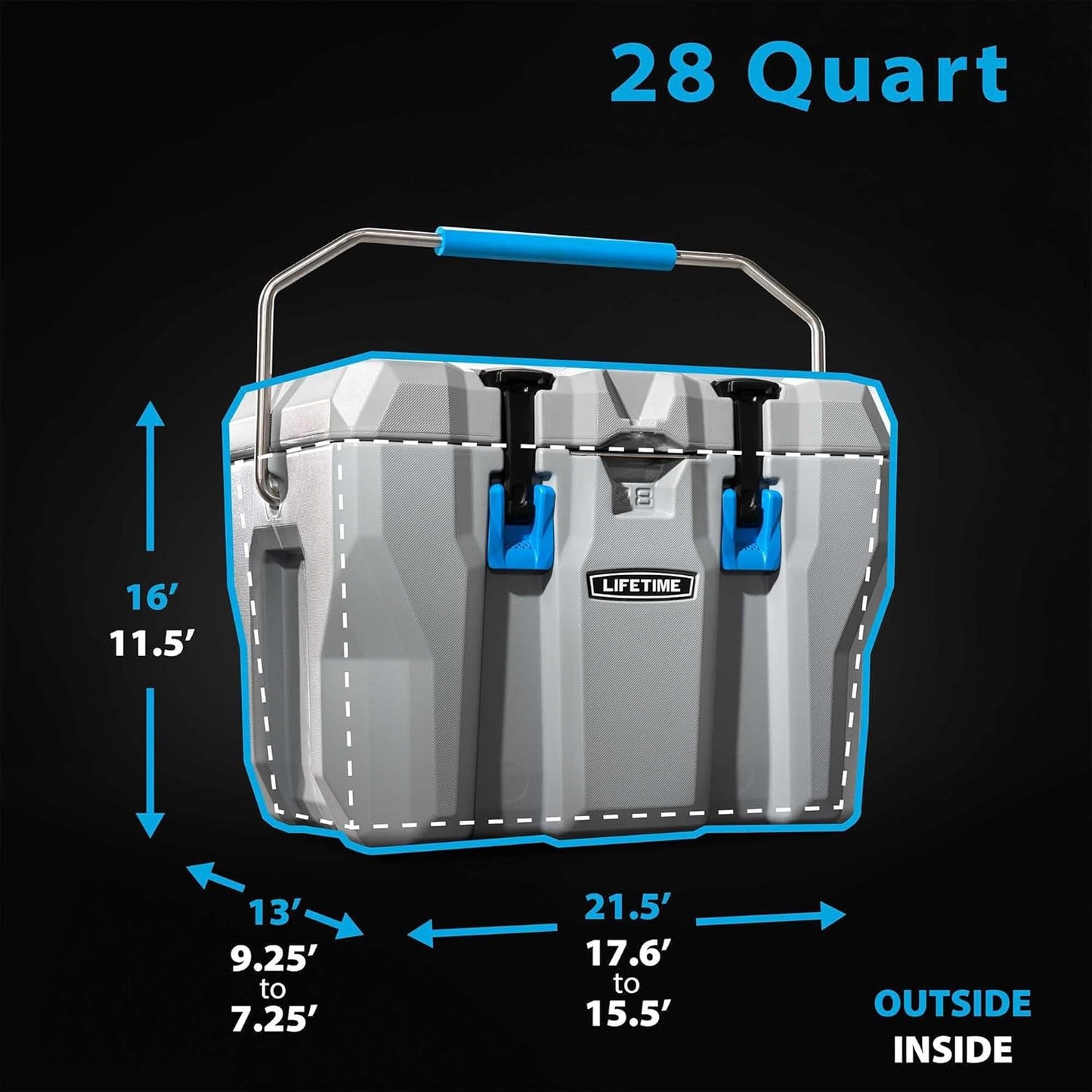 Lifetime 28Quart Hard Cooler High Performance Ice Chest