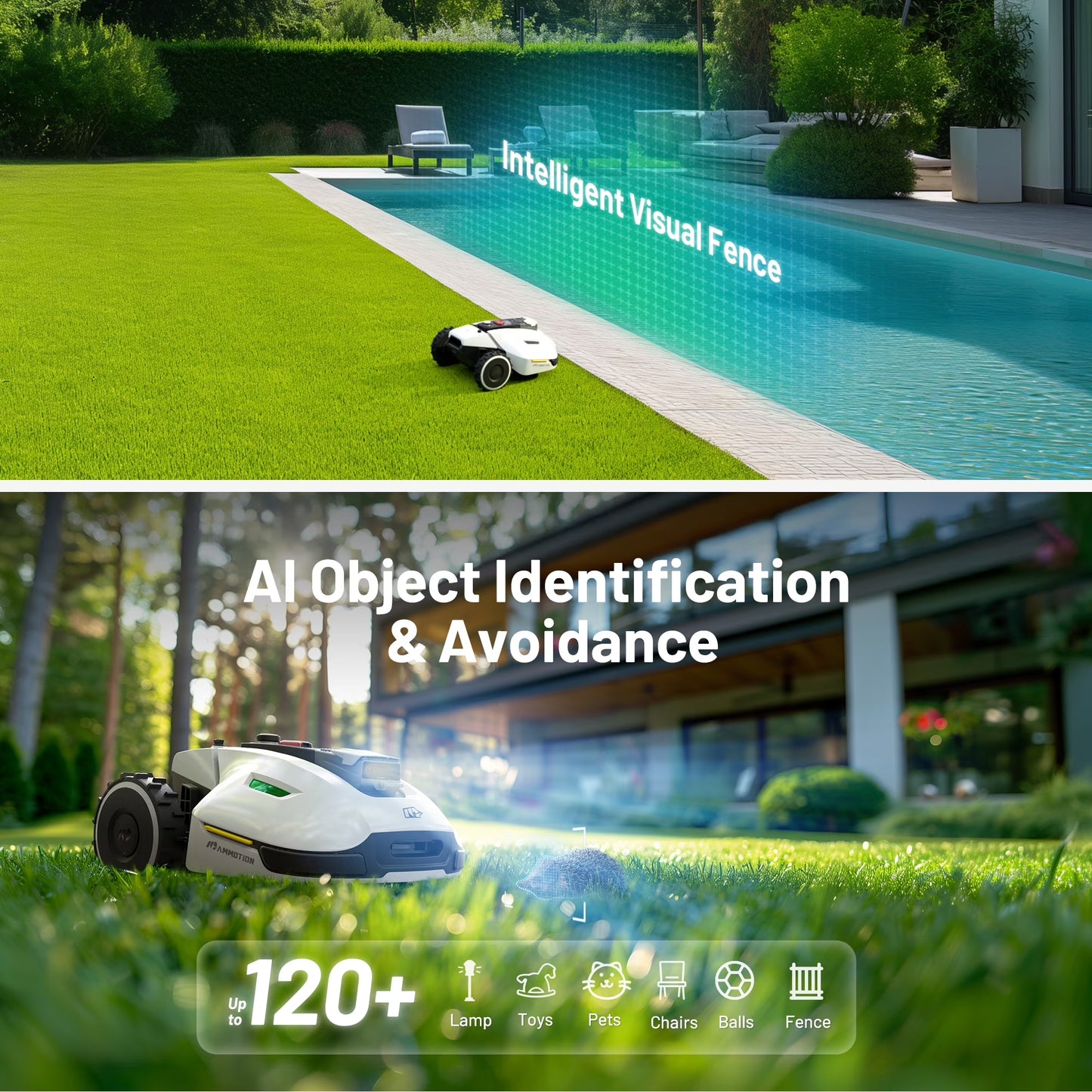 Mammotion YUKA 2000 Robot Lawn Mower,Reception Dual Cutting Discs,with 4G