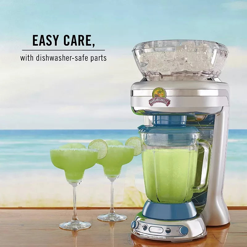 Margaritaville Key West Frozen Concoction Maker Ice Shaver and Crusher Blue/Silver