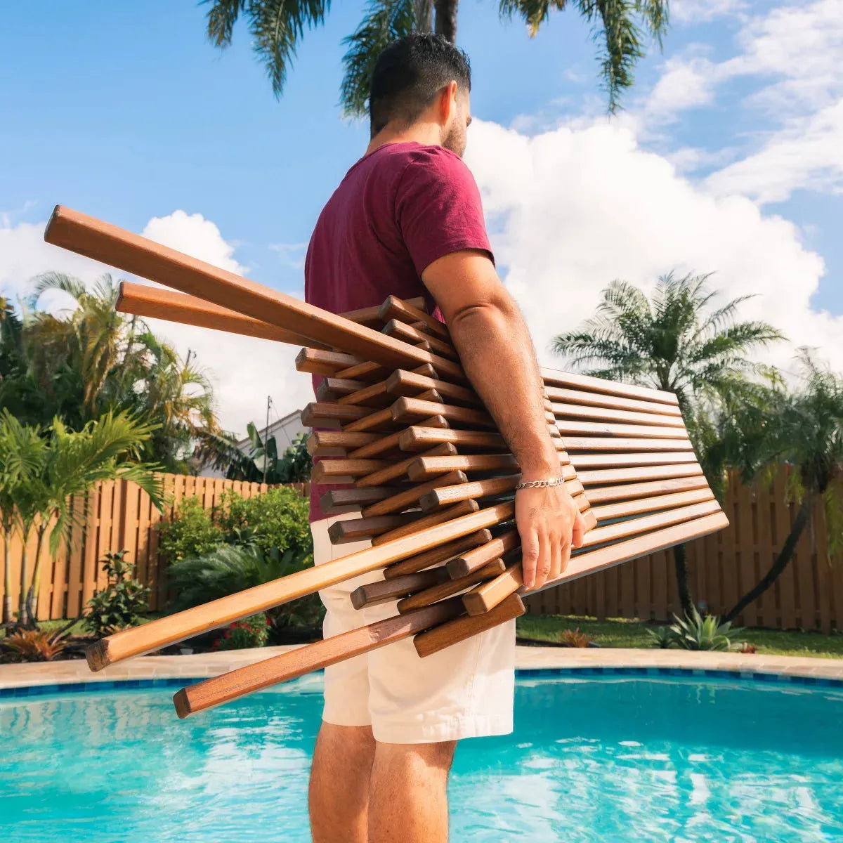 Melino Wooden Folding Chair