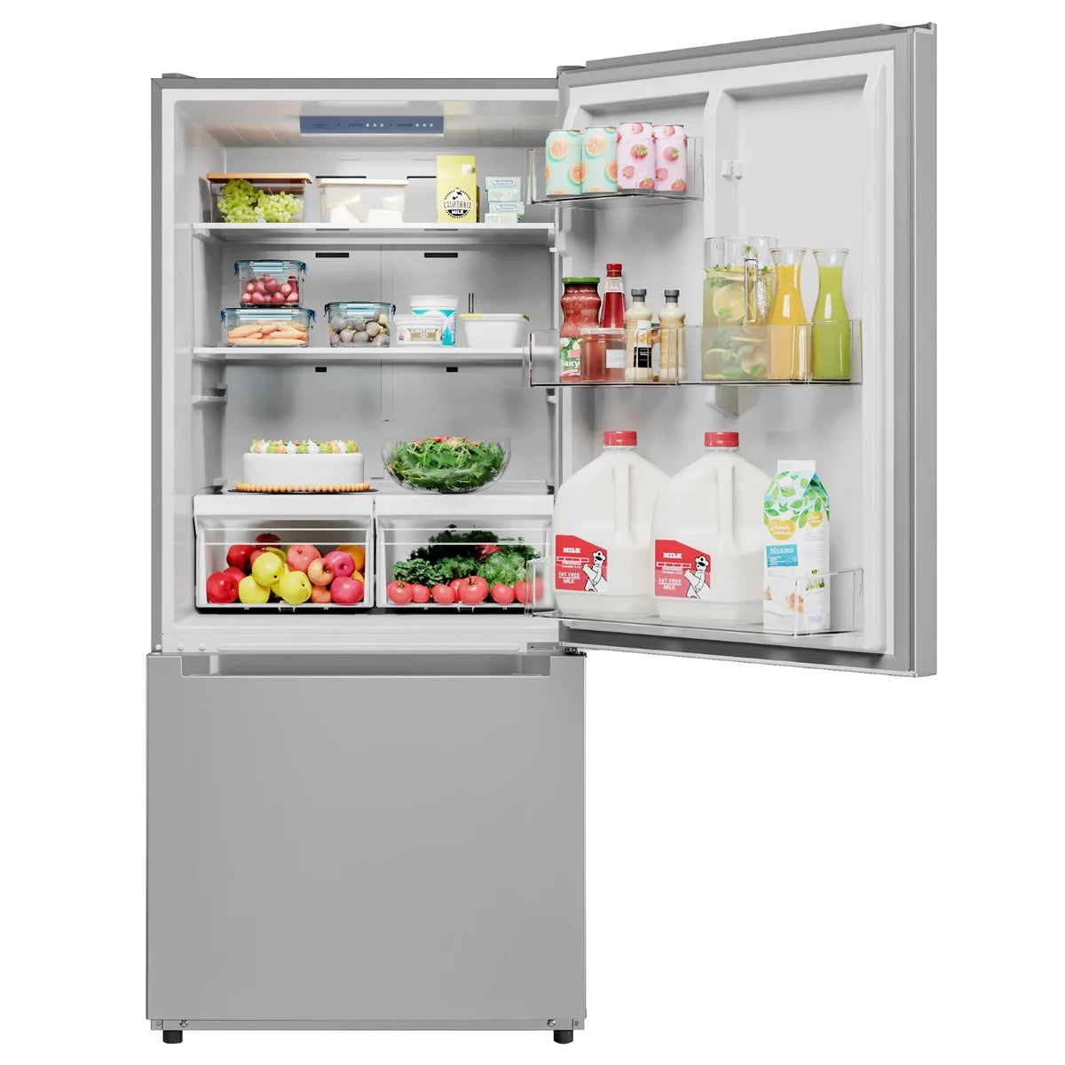 Midea 18.7 cu. ft. Bottom Mount Freezer Refrigerator