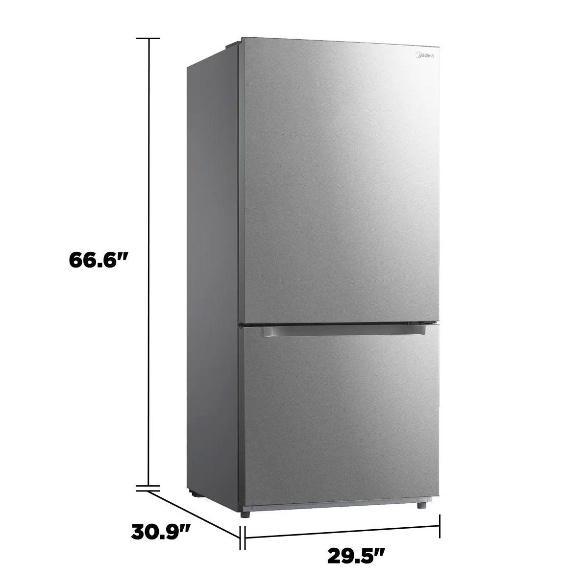 Midea 18.7 cu. ft. Bottom Mount Freezer Refrigerator