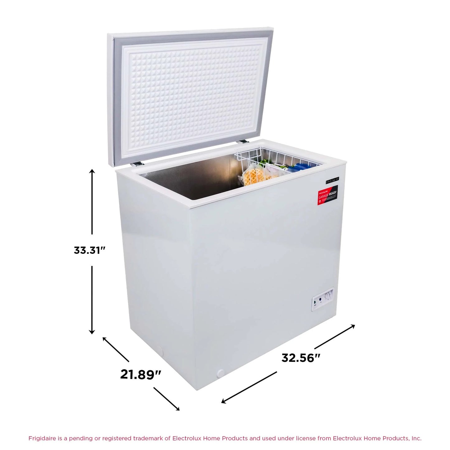 Midea 7 cu. ft. Convertible Chest Freezer and Refrigerator with Removable Storage Basket