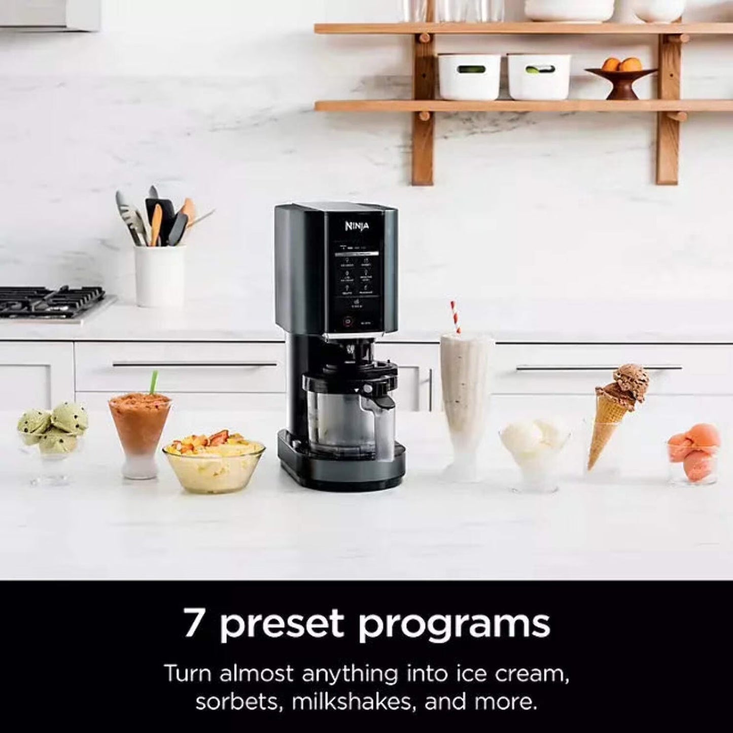 Ninja Creami 7 in 1 Ice Cream Maker Black