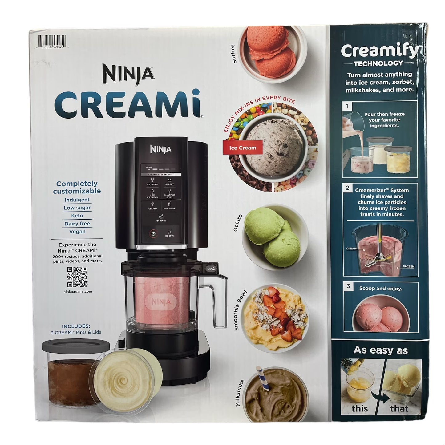 Ninja Creami 7 in 1 Ice Cream Maker Black