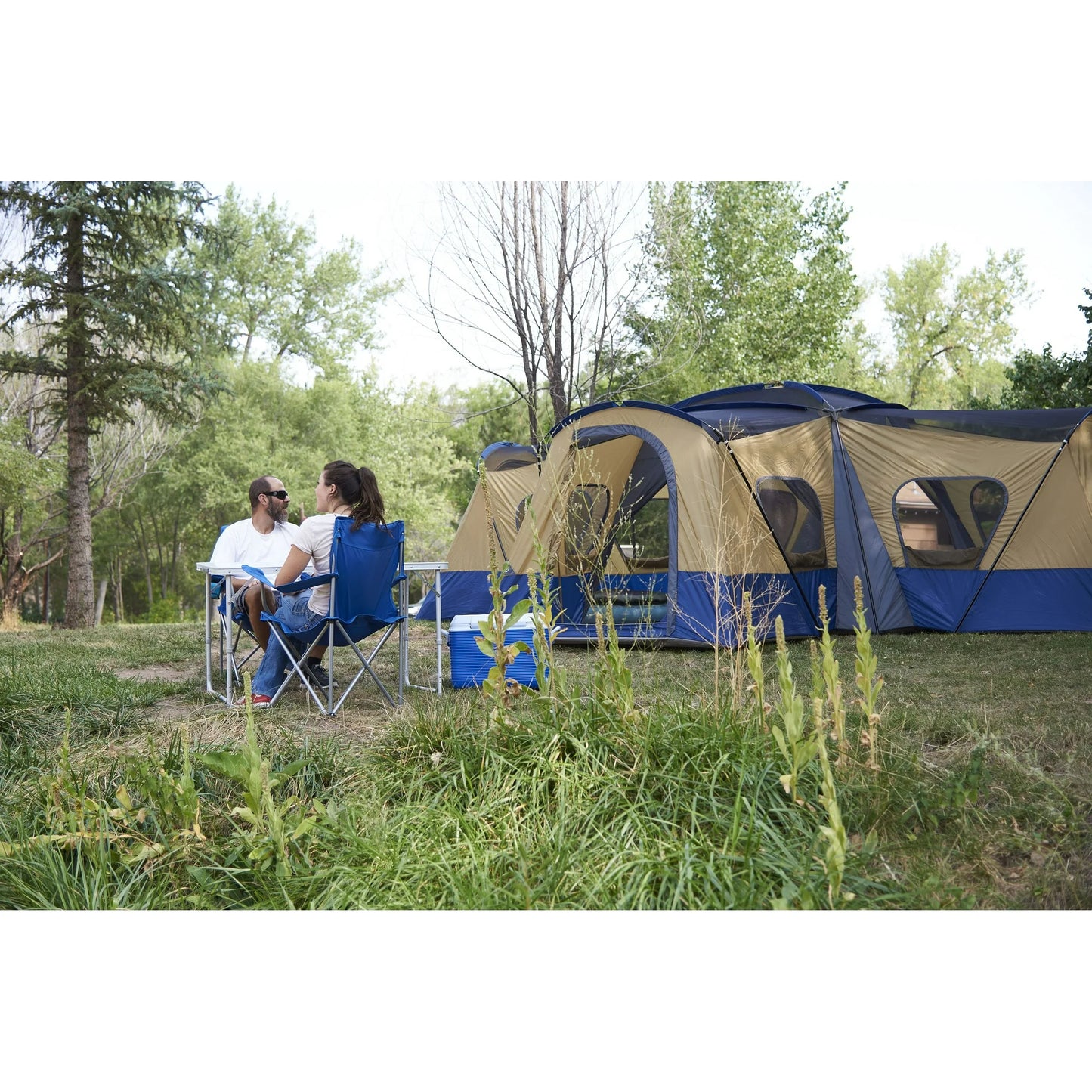 Ozark Trail 14-Person 4-Room Base Camp Tent with 4 Separate Entrances