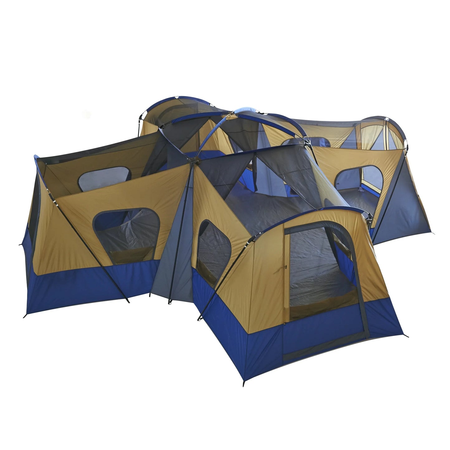 Ozark Trail 14-Person 4-Room Base Camp Tent with 4 Separate Entrances