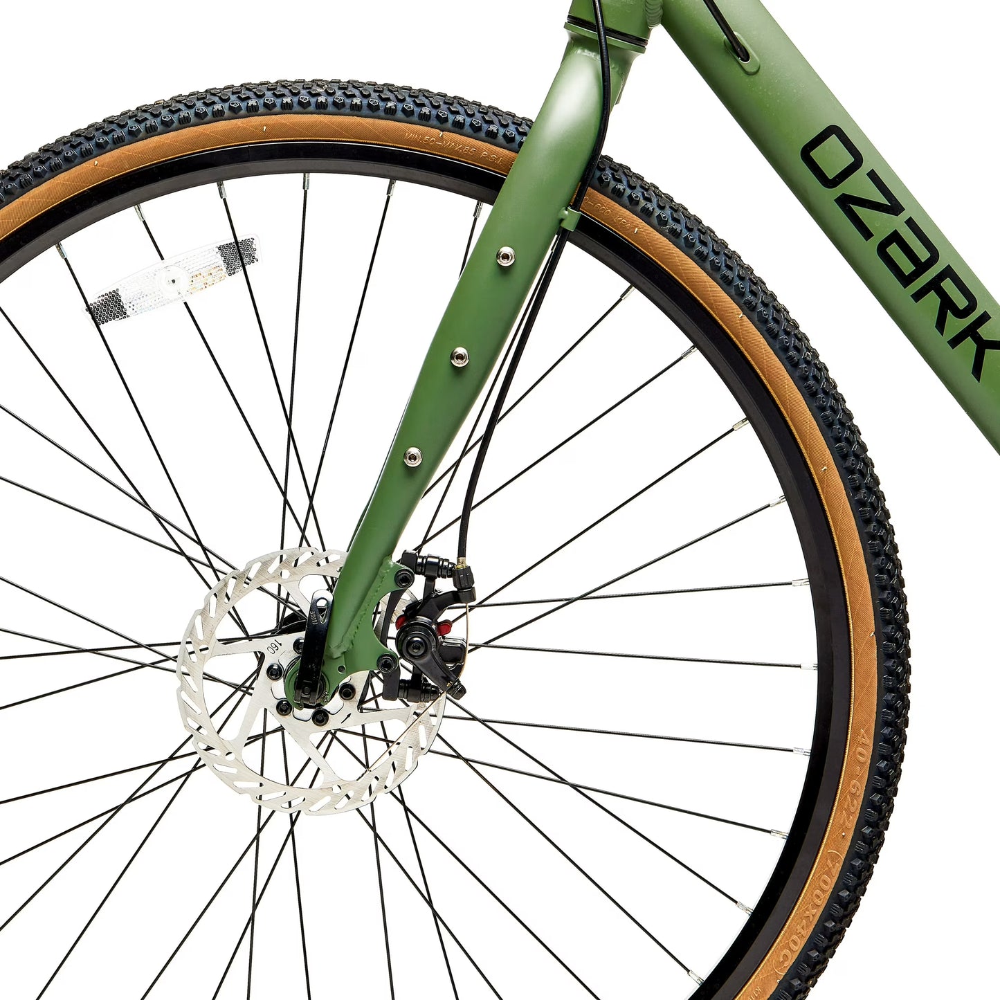 Ozark Trail 700C G.1 Explorer Flat Bar Gravel Bike, Large Frame, Green, Adult, Unisex
