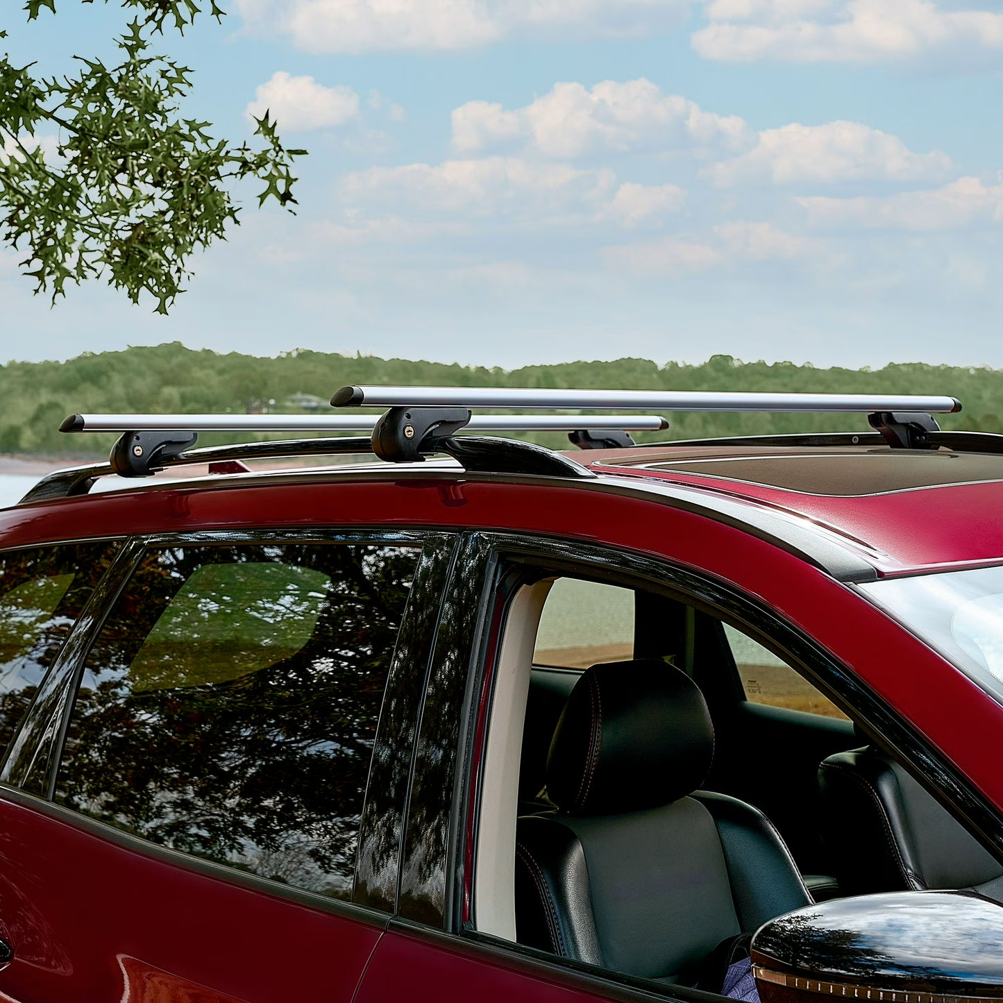 Ozark Trail Sliver Aluminum Universal Roof Rails, Adjustable with Locks,Fit for Raised Roof Crossbars (3.6) | 27 ratings