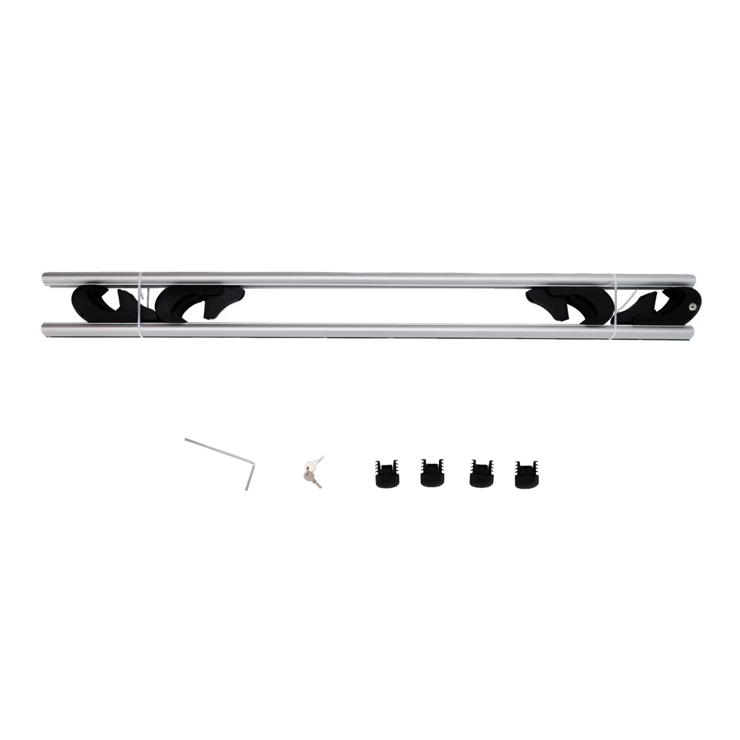 Ozark Trail Sliver Aluminum Universal Roof Rails, Adjustable with Locks,Fit for Raised Roof Crossbars (3.6) | 27 ratings
