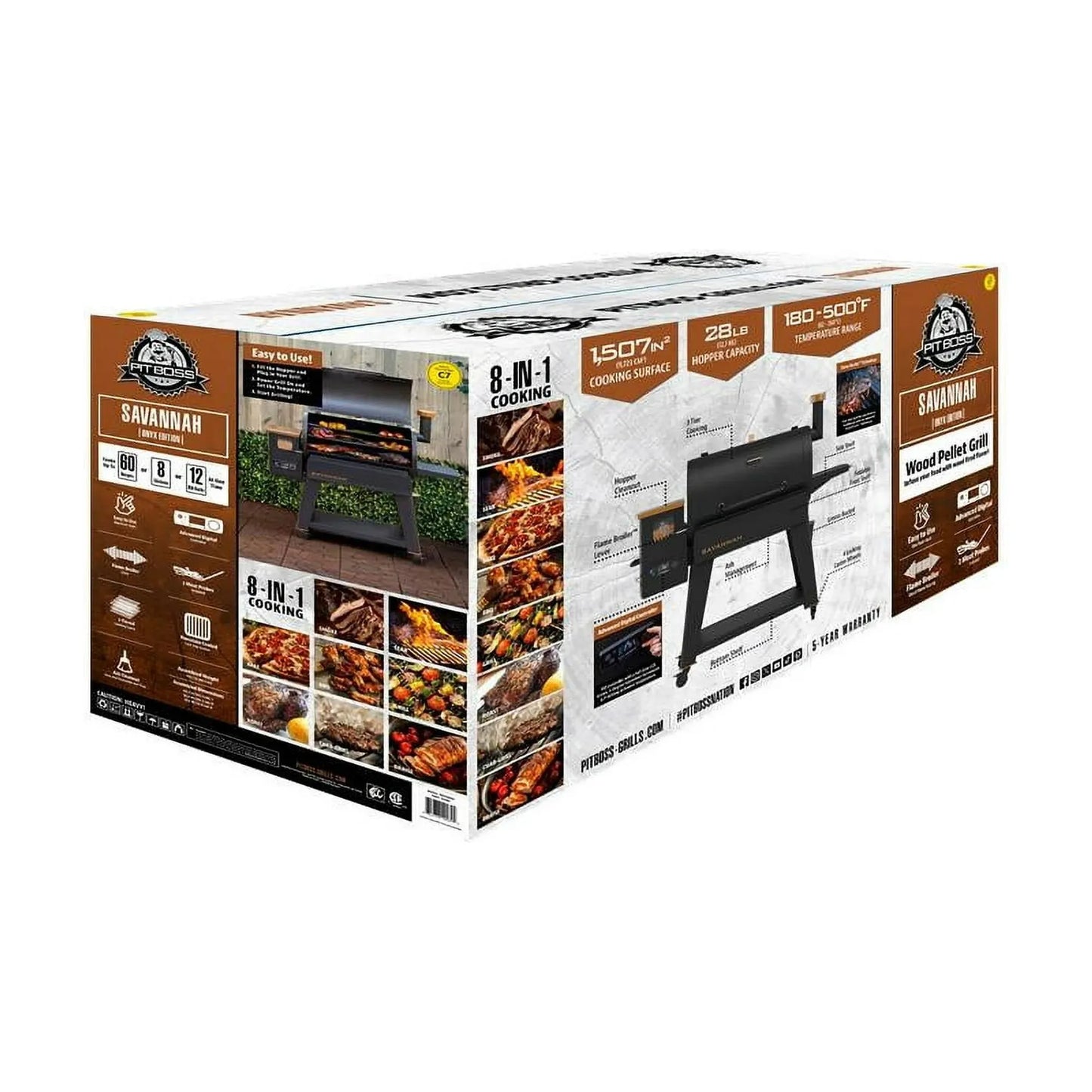 Pit Boss Savannah 1500 Sq in Wood Pellet Grill and Smoker