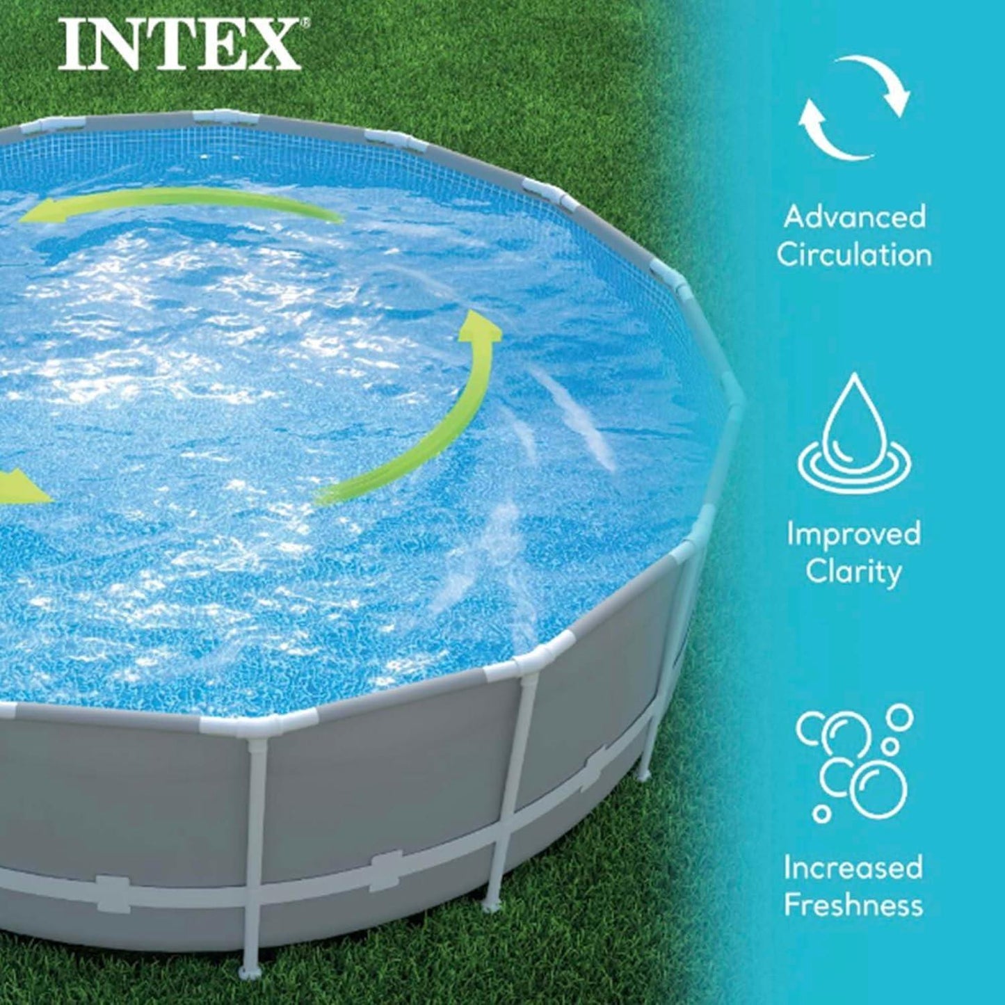 Intex 26651EG 3,000 GPH Above Ground Pool Sand Filter Pump with Automatic Timer