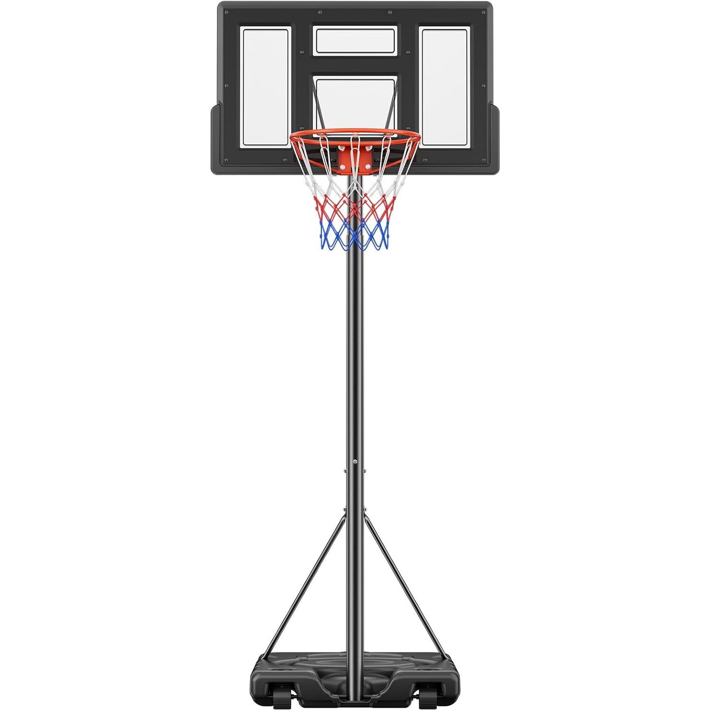 Portable Basketball Hoop Outdoor 6.1-10FT Adjustable Height,