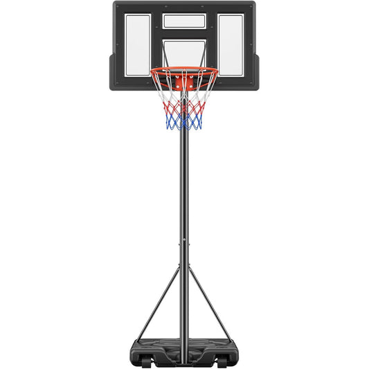 Portable Basketball Hoop Outdoor 6.1-10FT Adjustable Height,